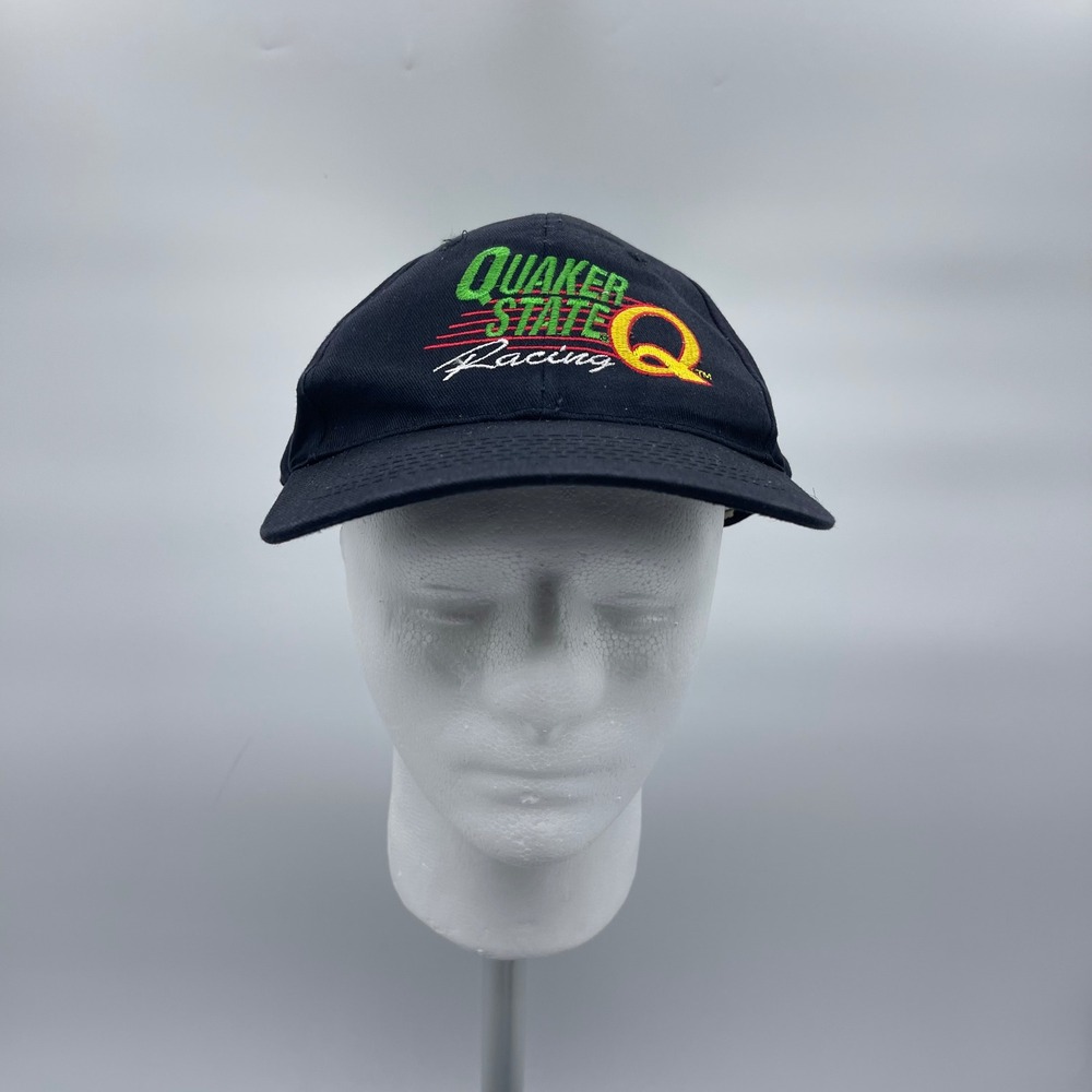 Norscot OSFM Hat Black Quaker State Q Racing Strapback Baseball Cap RN93263